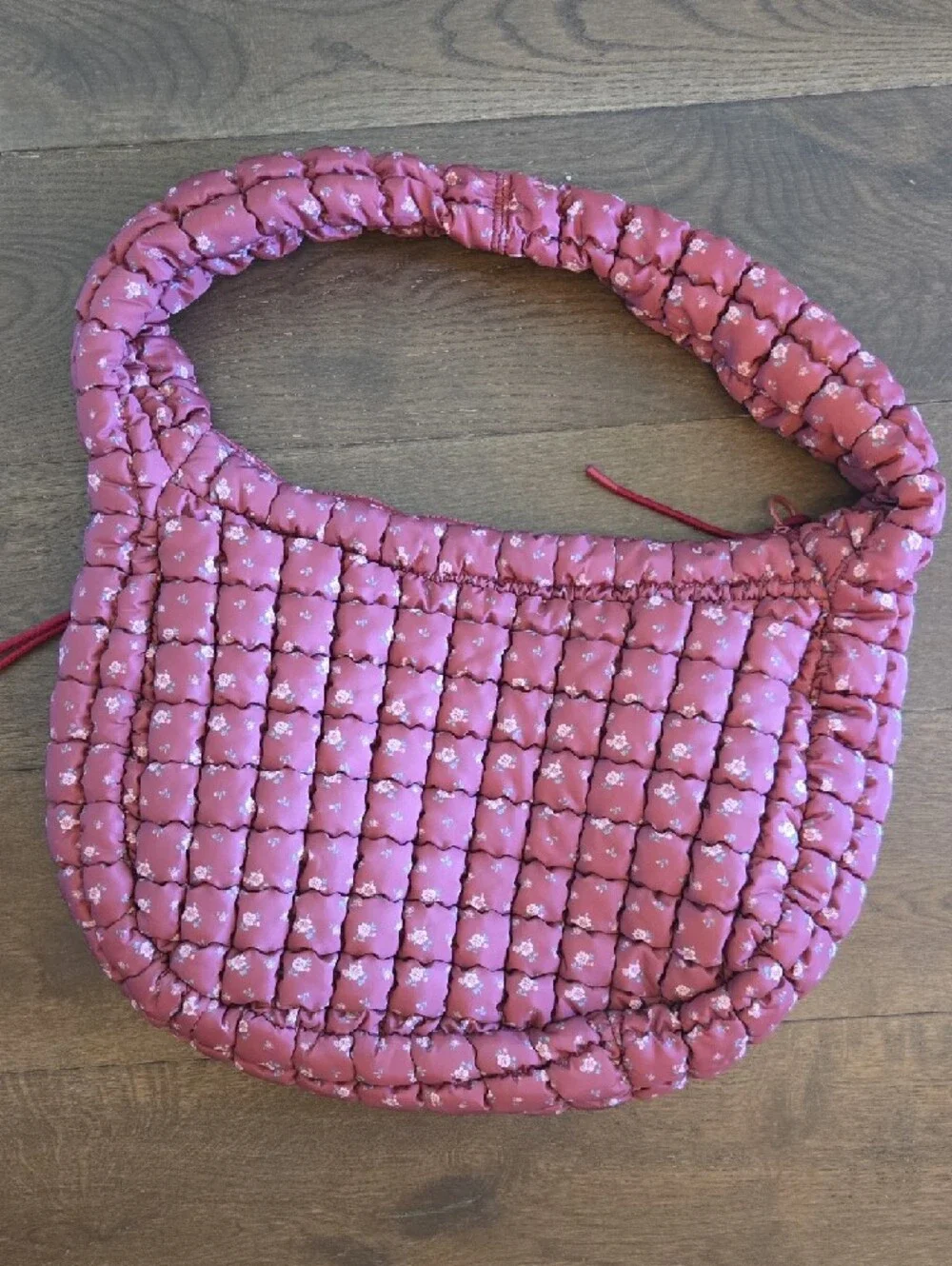 Quilted Floral Shoulder Bag in Rose Pink Alter'd State
